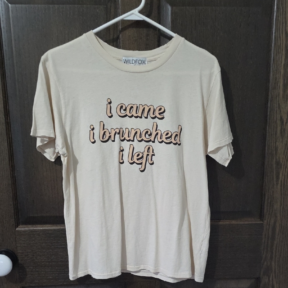 Wildfox Beige Graphic Tee for Men